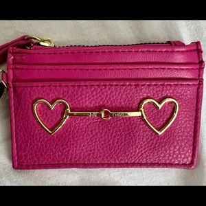 Juicy Couture Hot Pink Coin/Card Wallet Keychain